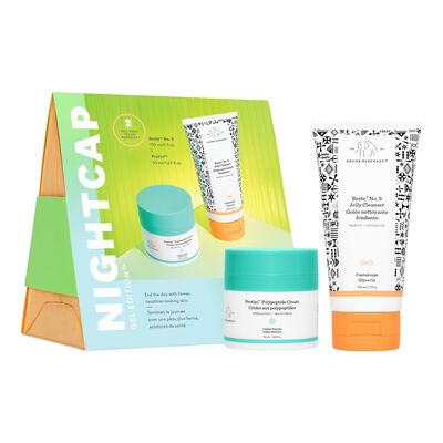 NIGHTCAP: GEL EDITION - DRUNK ELEPHANT KIT NOTURNO HIDRATA��O E LIMPEZA EM GEL